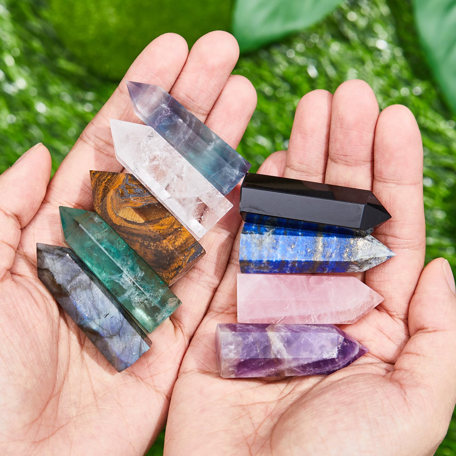 Junkin healing crystal wand tiger eye—balance and harmony in daily routines.