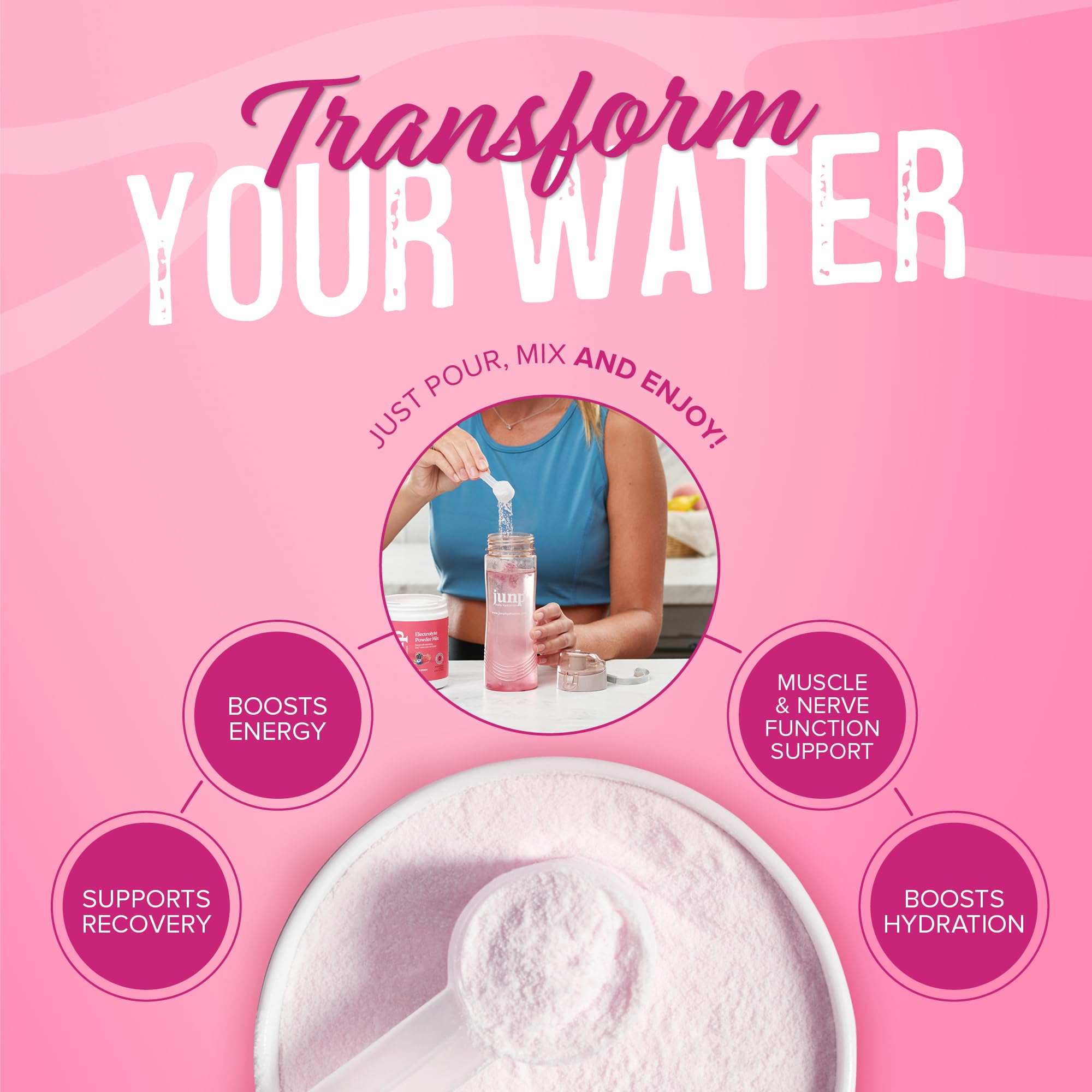 JUNP electrolytes powder keto-friendly hydration for low-carb routines.