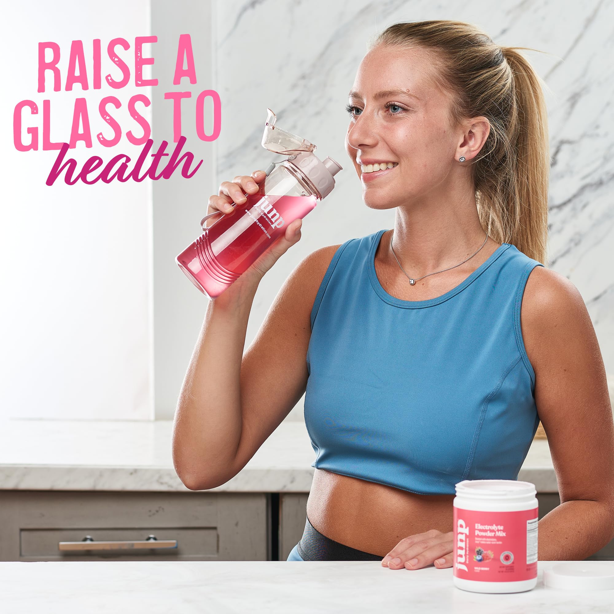 JUNP electrolytes powder zero sugar keeps hydration keto-friendly.