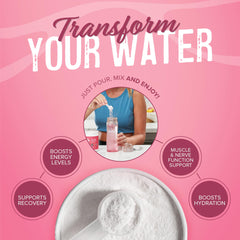 JUNP grape electrolyte powder dissolving completely in water for smooth hydration