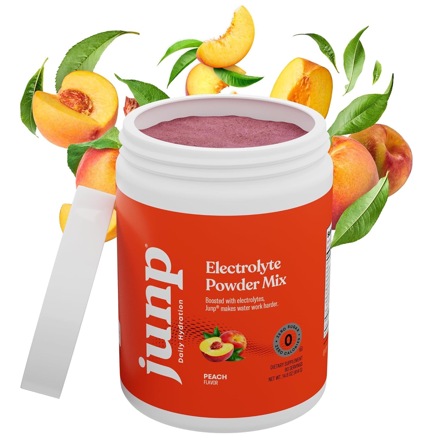 Measuring JUNP electrolyte powder scoop ready to mix