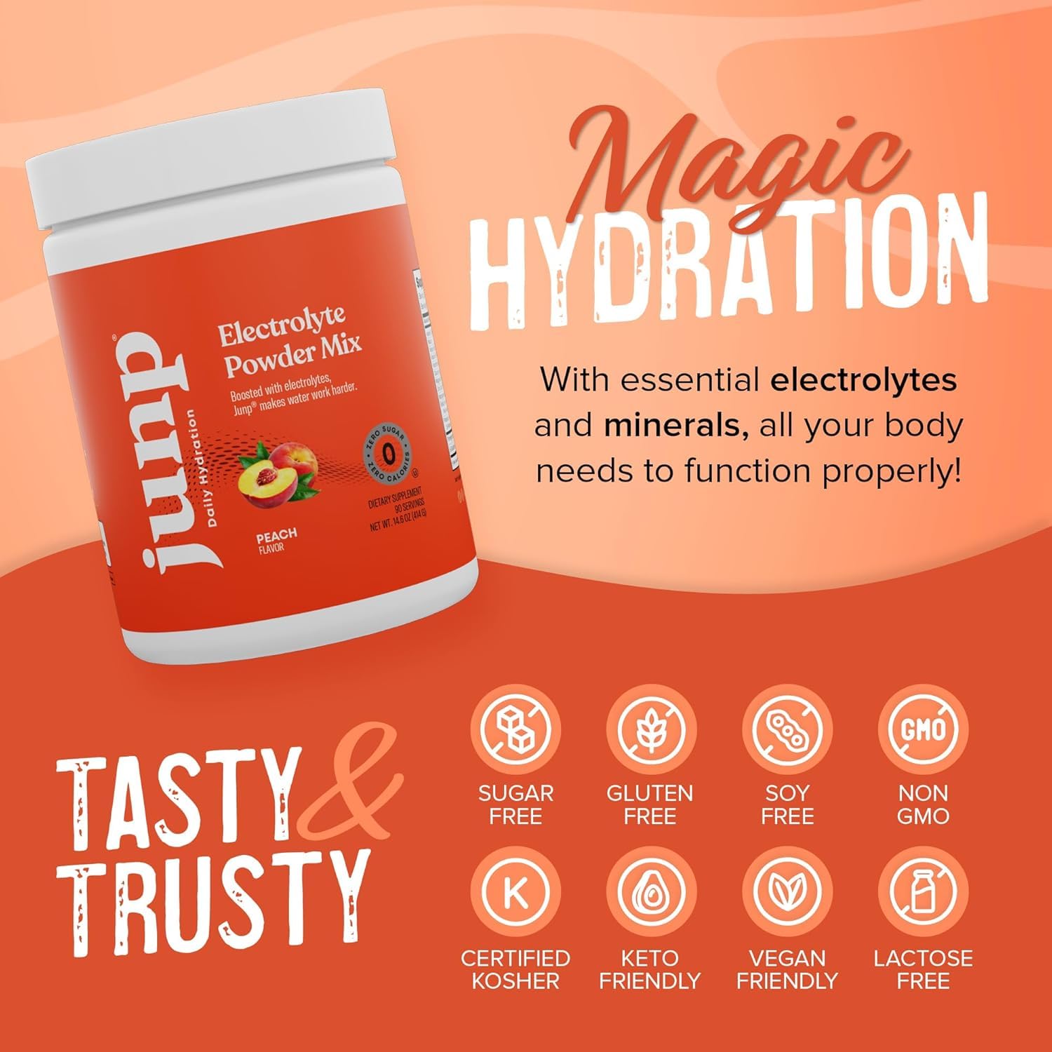 Vegan-friendly JUNP electrolytes suitable for daily use