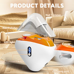 JUNZUP nail clipper showing three-speed options for customization