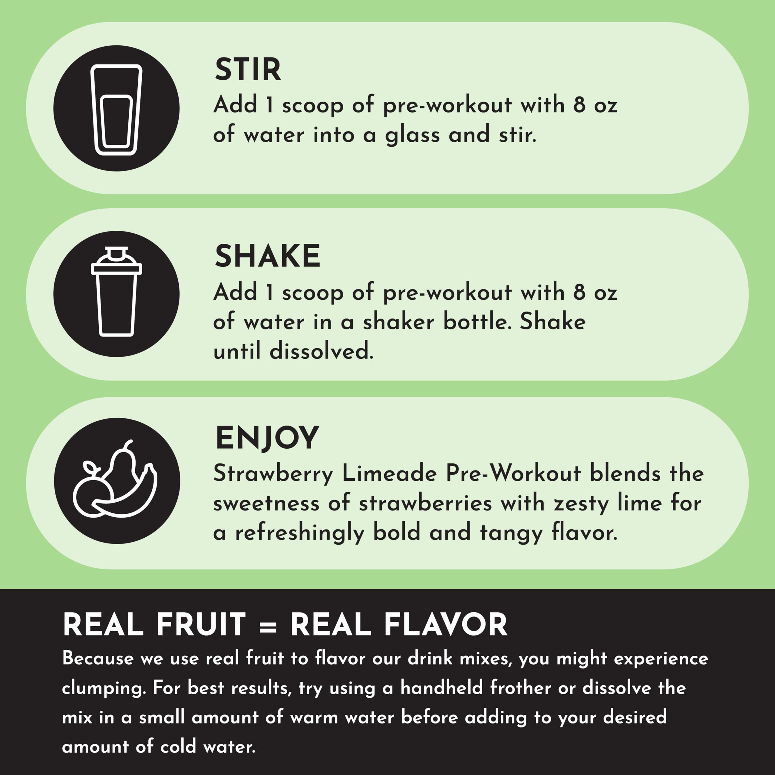 JUST INGREDIENTS 30-serving bag fits into busy workout routines.