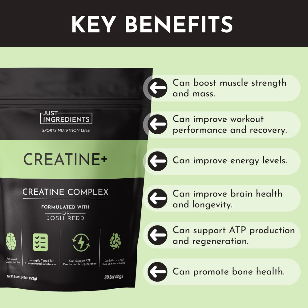 JUST INGREDIENTS creatine monohydrate powder daily-use setup supports consistency