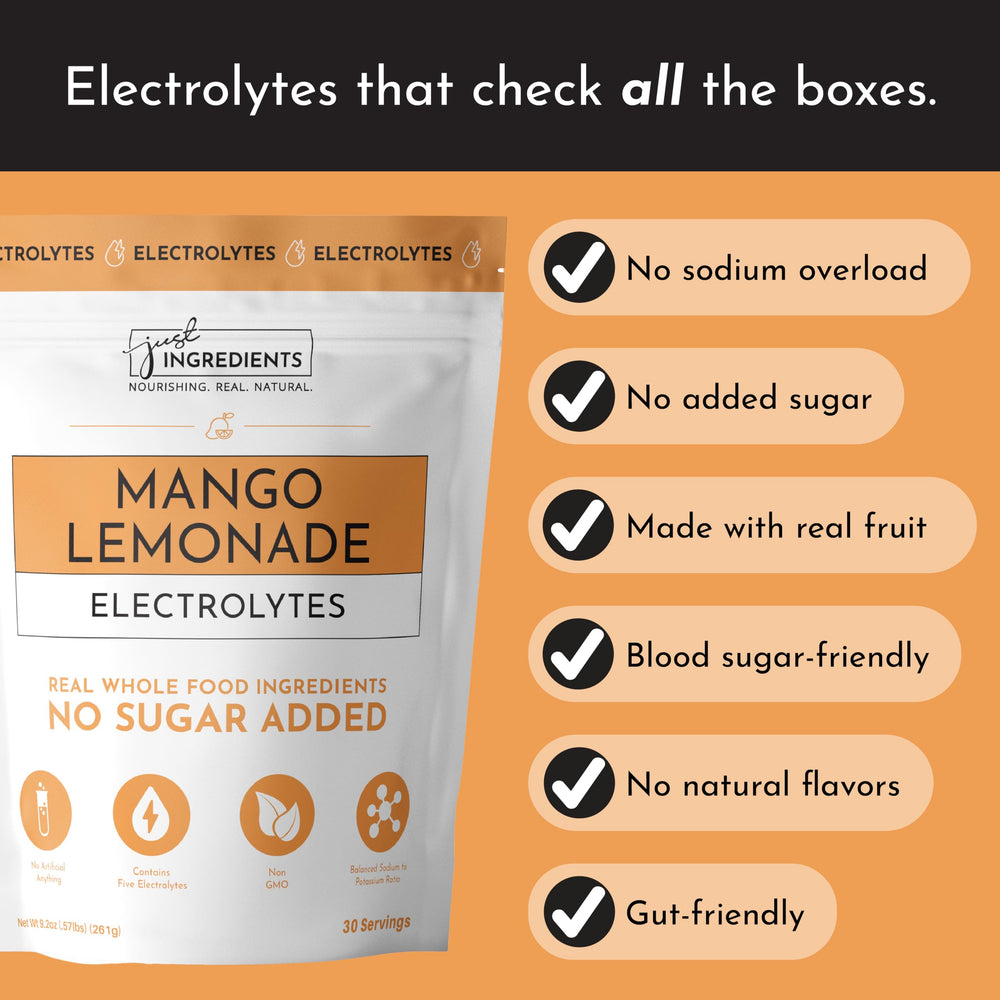 Active athlete uses JUST INGREDIENTS Mango Lemonade during training sessions.