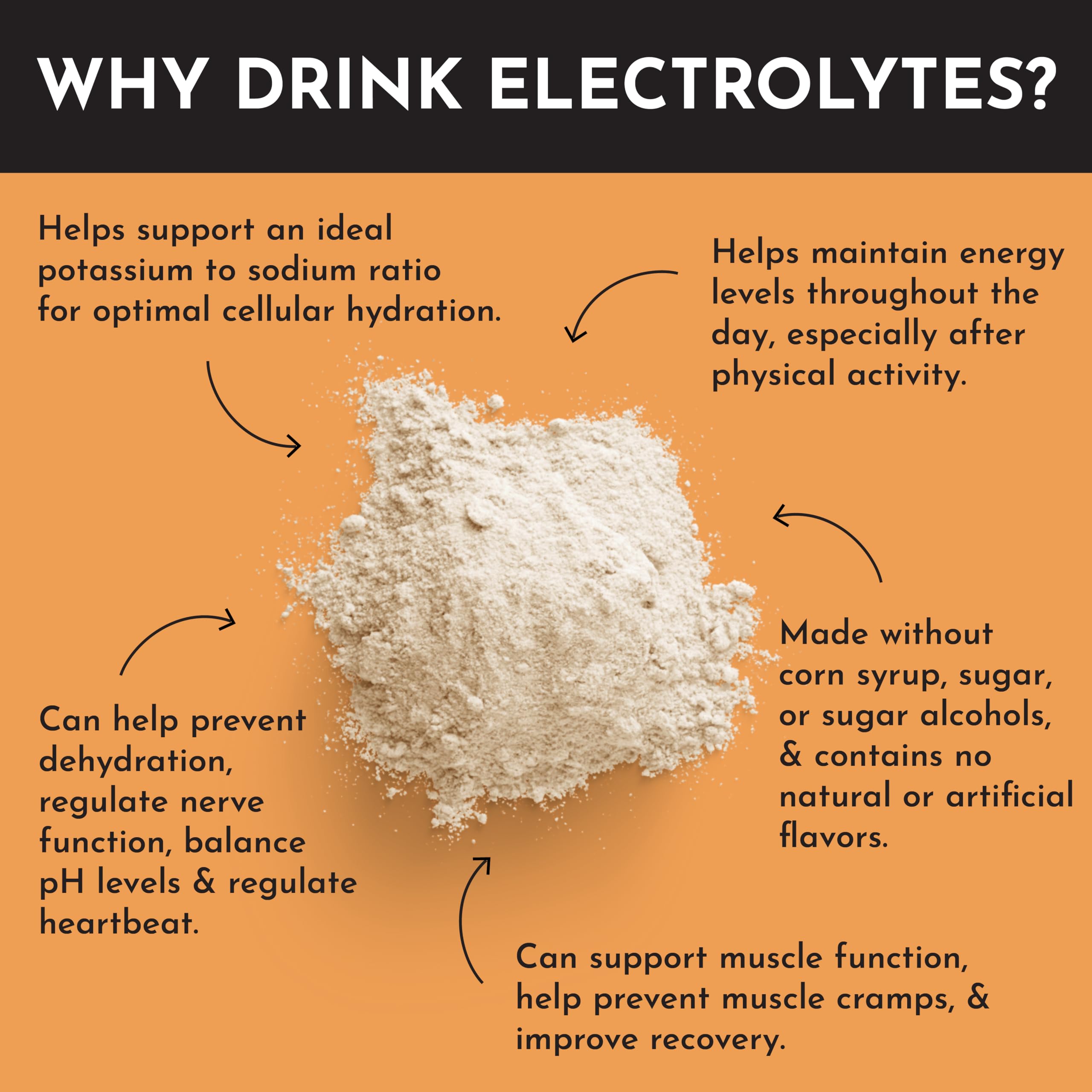 Pouring JUST INGREDIENTS Mango Lemonade electrolyte mix into water for quick refreshment.