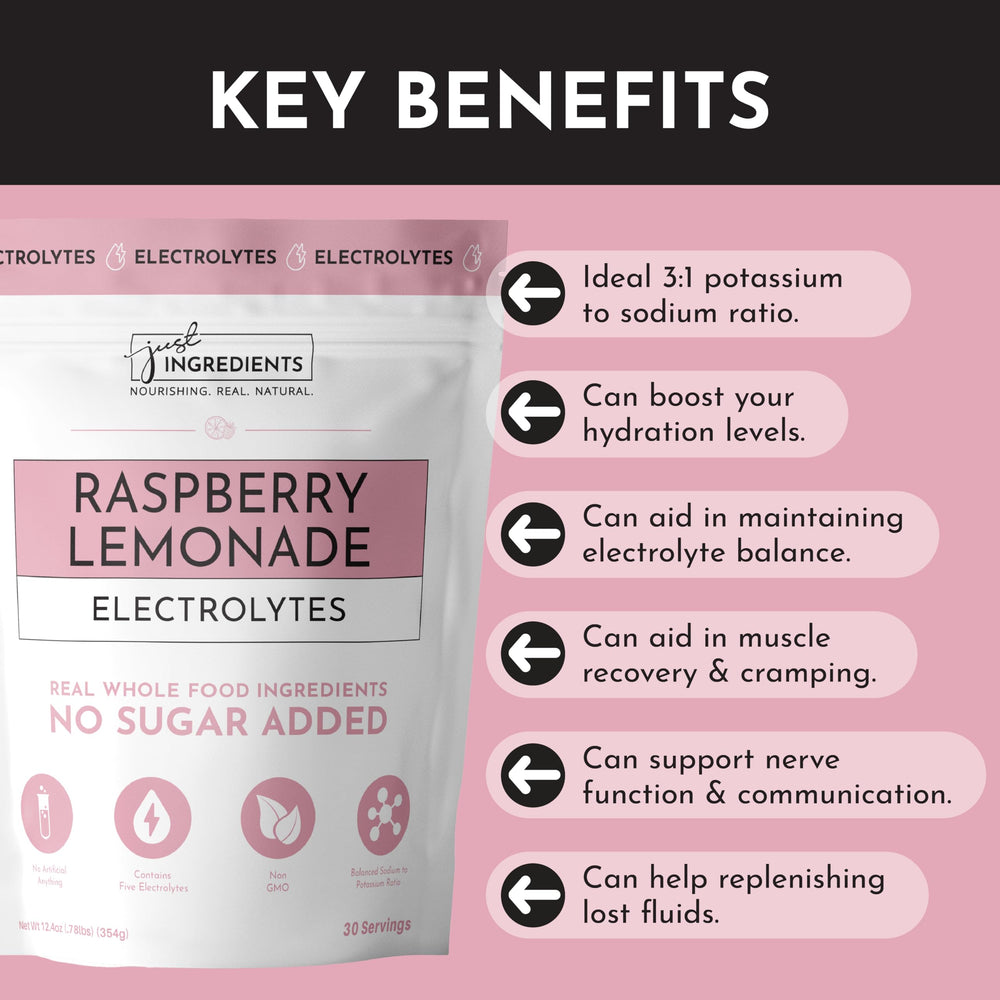 Dissolving Raspberry Lemonade Electrolytes in water reveals quick mix and refreshing taste