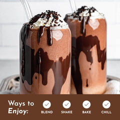 JUST INGREDIENTS shake bottle ready for on-the-go energy and protein intake.