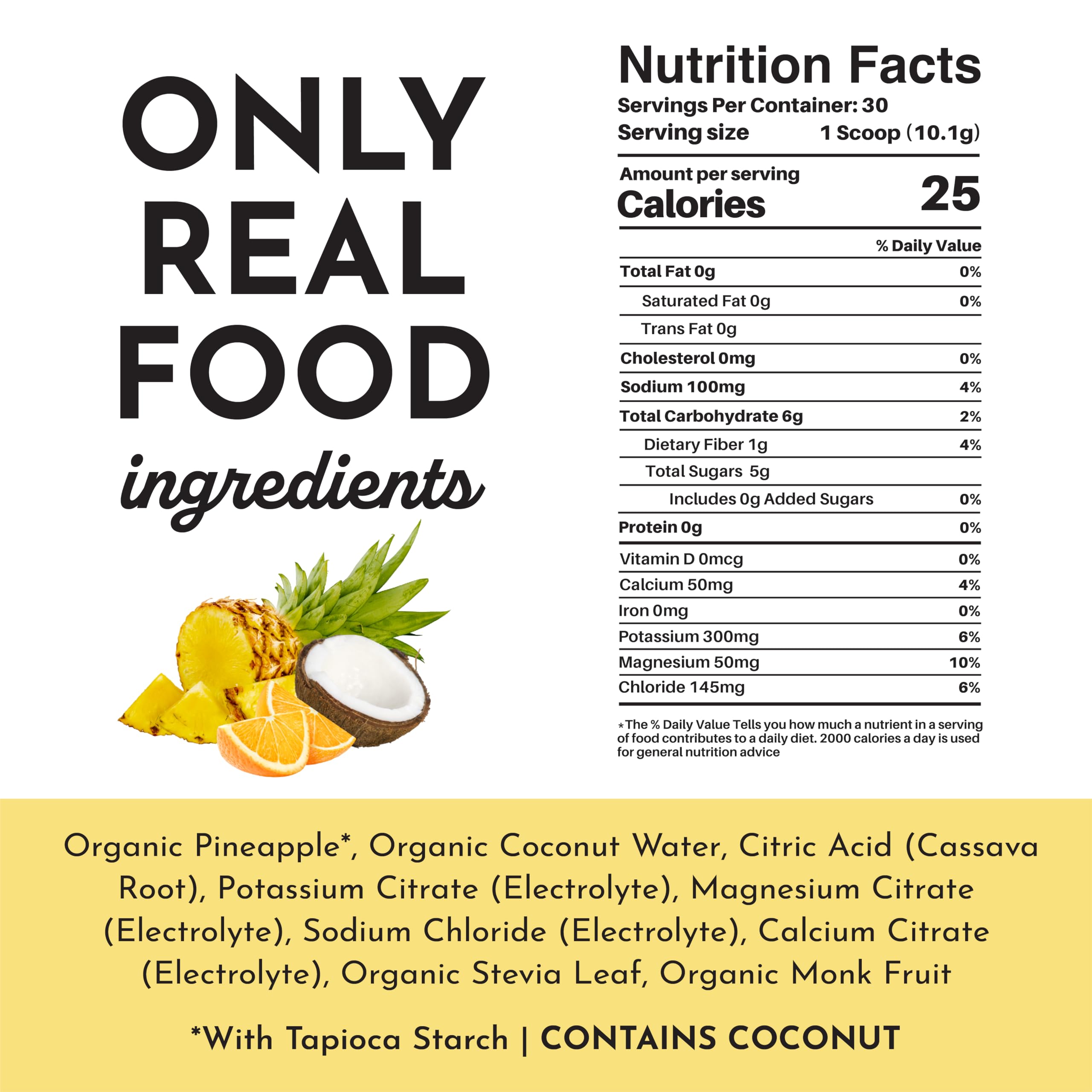 Just Ingredients Tropical Paradise Electrolytes travel pack for on-the-go hydration