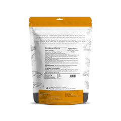 Just Jaivik neem powder jar highlighting premium organic quality for masks.