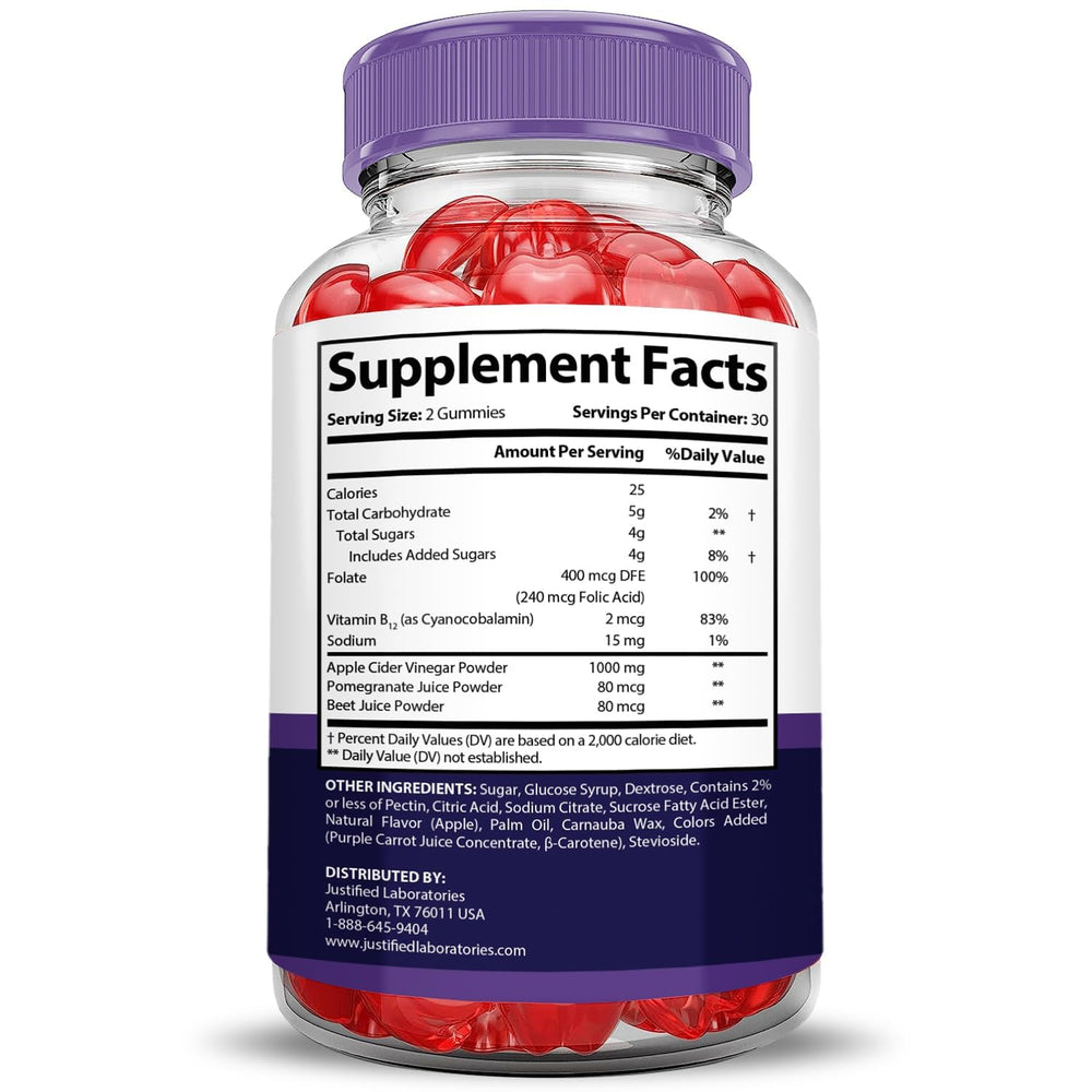 Justified Laboratories Bio Lyfe Keto ACV Gummies collection highlighting tasty daily dose