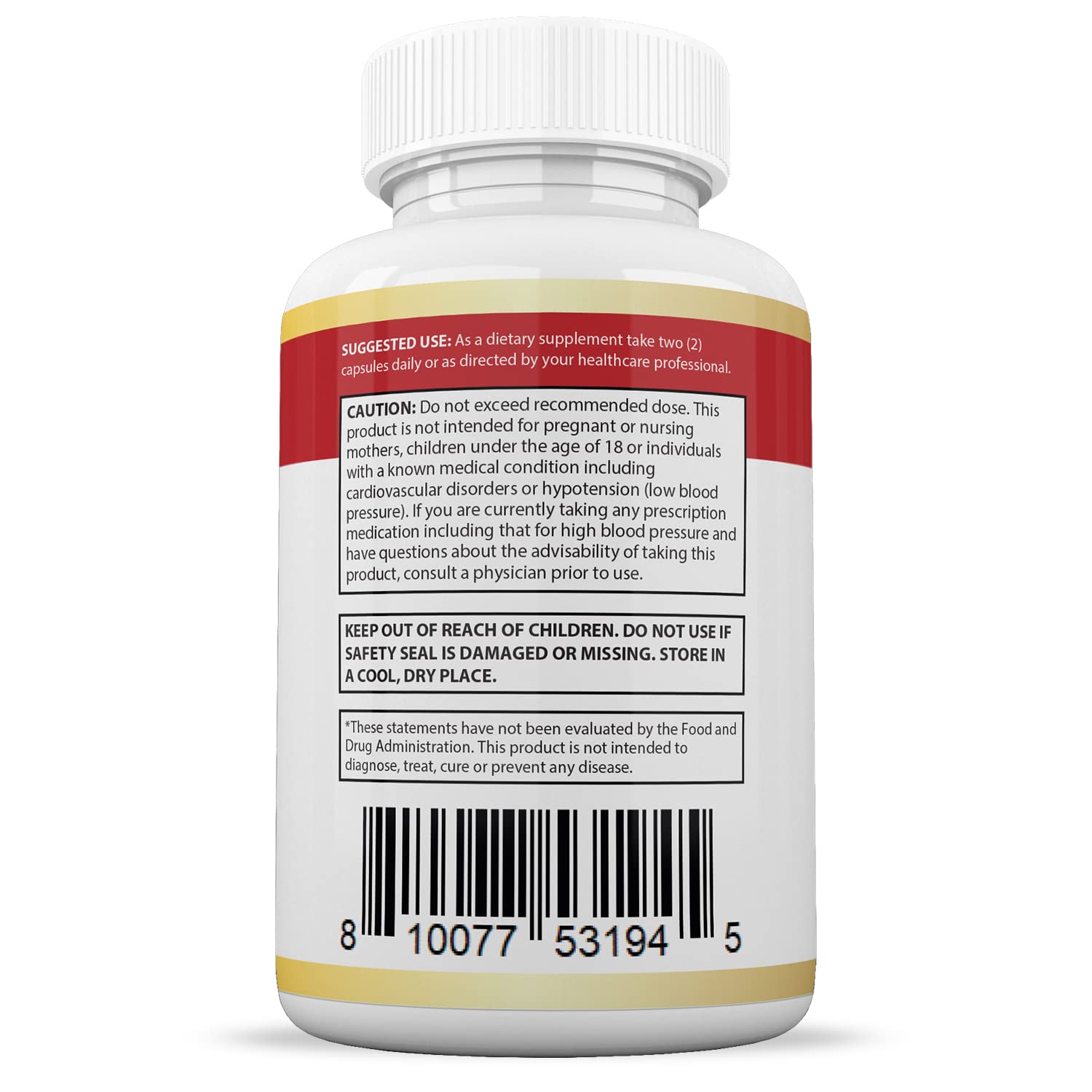 Justified Laboratories Blood Balance Max ingredients label highlights proprietary blend