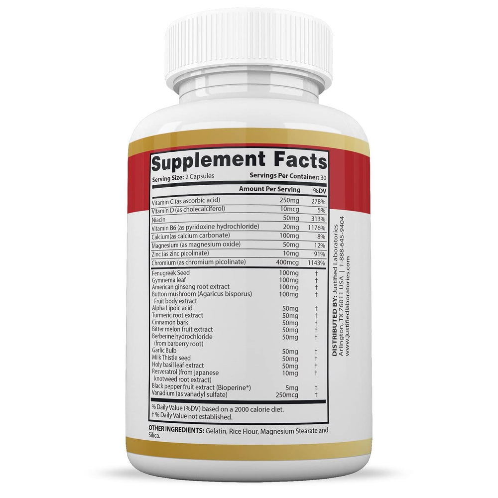 Justified Laboratories Blood Balance Max packaging held in hand for convenience