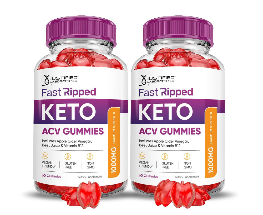 Justified Laboratories Fast Ripped Keto ACV bottle shown for on-the-go energy