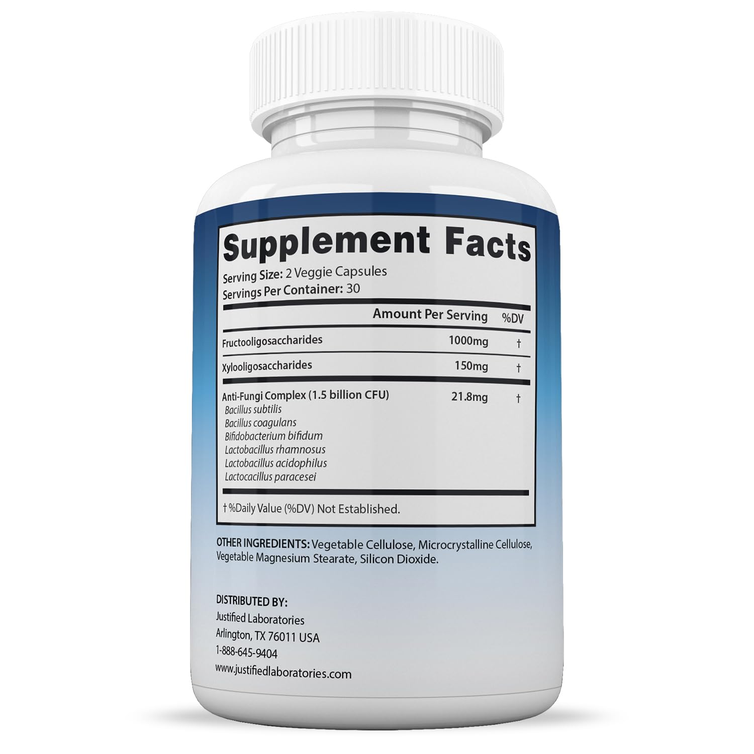 Justified Laboratories Fungus Defend packaging in compact box
