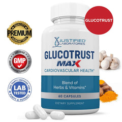 One-month supply: 60 capsules in a GMP-certified Justified Laboratories bottle.
