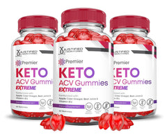 Justified Laboratories Keto ACV Gummies bottle front, convenient daily supplement for wellness goals