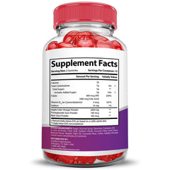 Close-up of Justified Laboratories Keto Drops ACV Gummies Extreme 2000mg gummies showing texture.