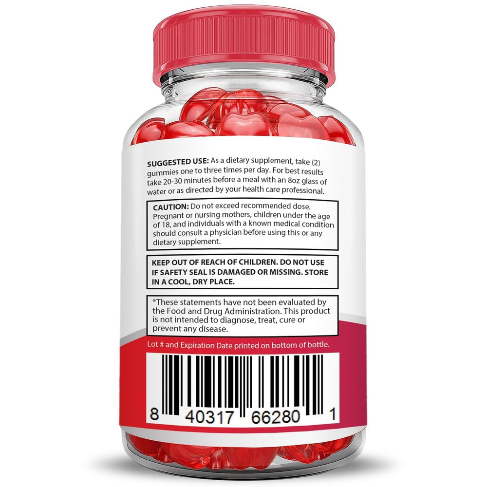 Pomegranate powder components in Justified Laboratories Keto Drops gummies for natural flavor.