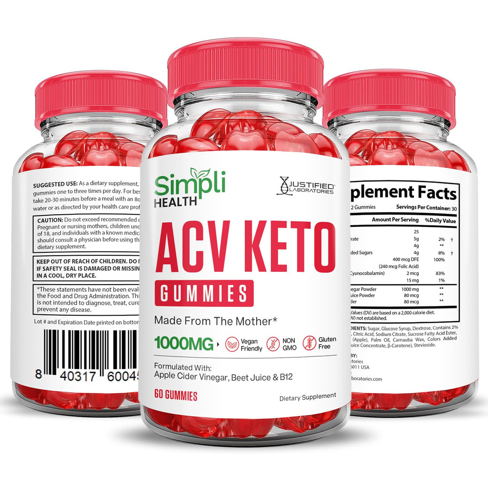 Justified Laboratories Simpli Health Keto ACV Gummies third-party tested for safety.