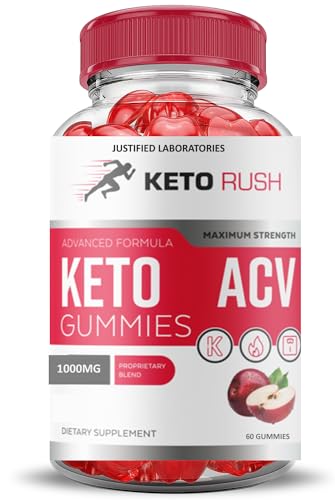 Justified Laboratories Keto Rush ACV Gummies on spoon illustrate bite-sized daily nutrition.