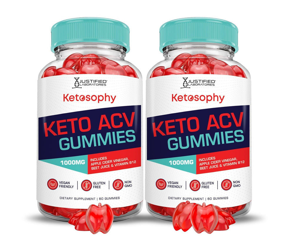 Justified Laboratories Ketosophy gummies bottle for convenient daily wellness.