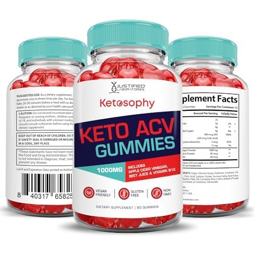 Justified Laboratories Ketosophy gummies GMP-certified facility seal indicating quality control.