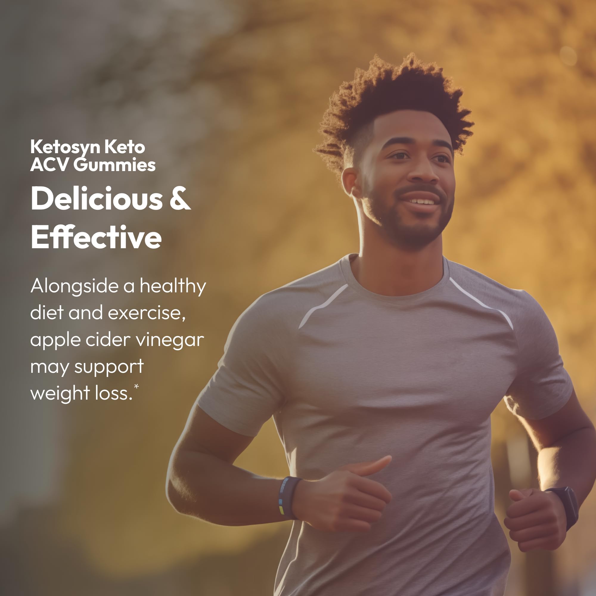 Ketosyn Keto ACV Gummies en primer plano, textura gomosa ideal para merienda.