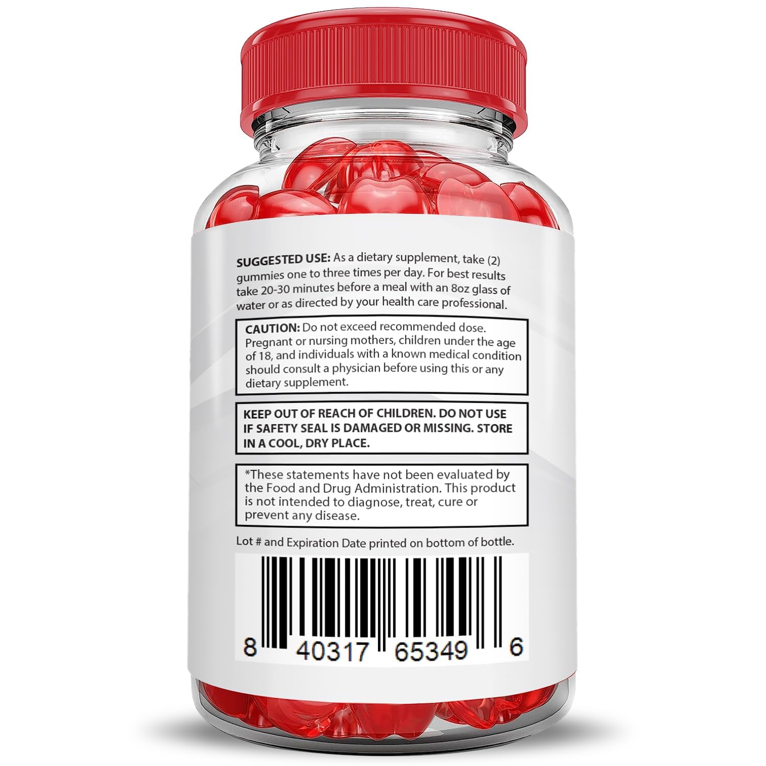 Justified Laboratories Ketosyn Keto Gummies non GMO label on packaging