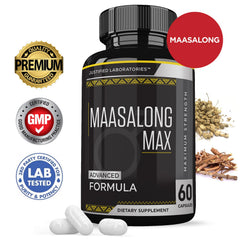Maasalong Max capsules arranged to illustrate simple daily use.