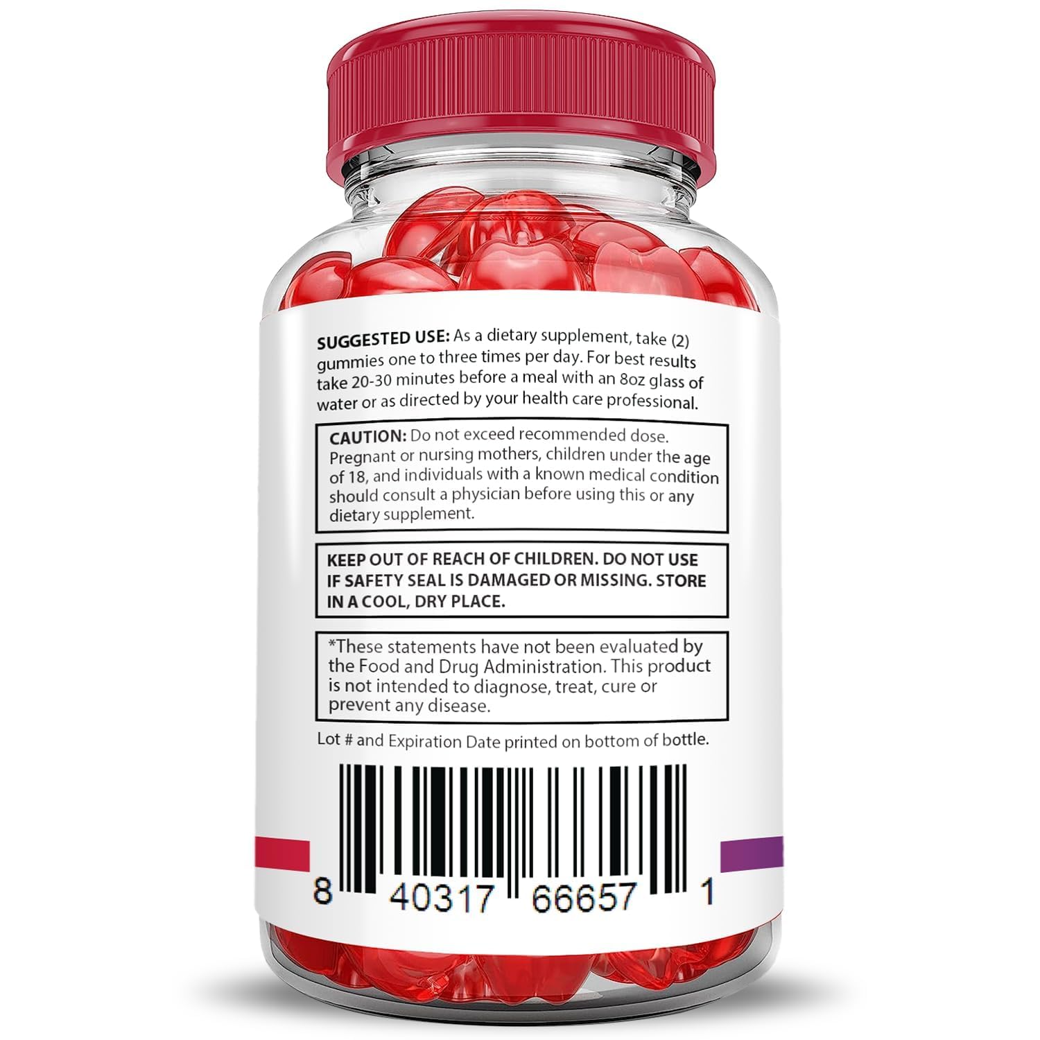 Justified Laboratories Premier Keto ACV Gummies label detail shows vegan and non-GMO