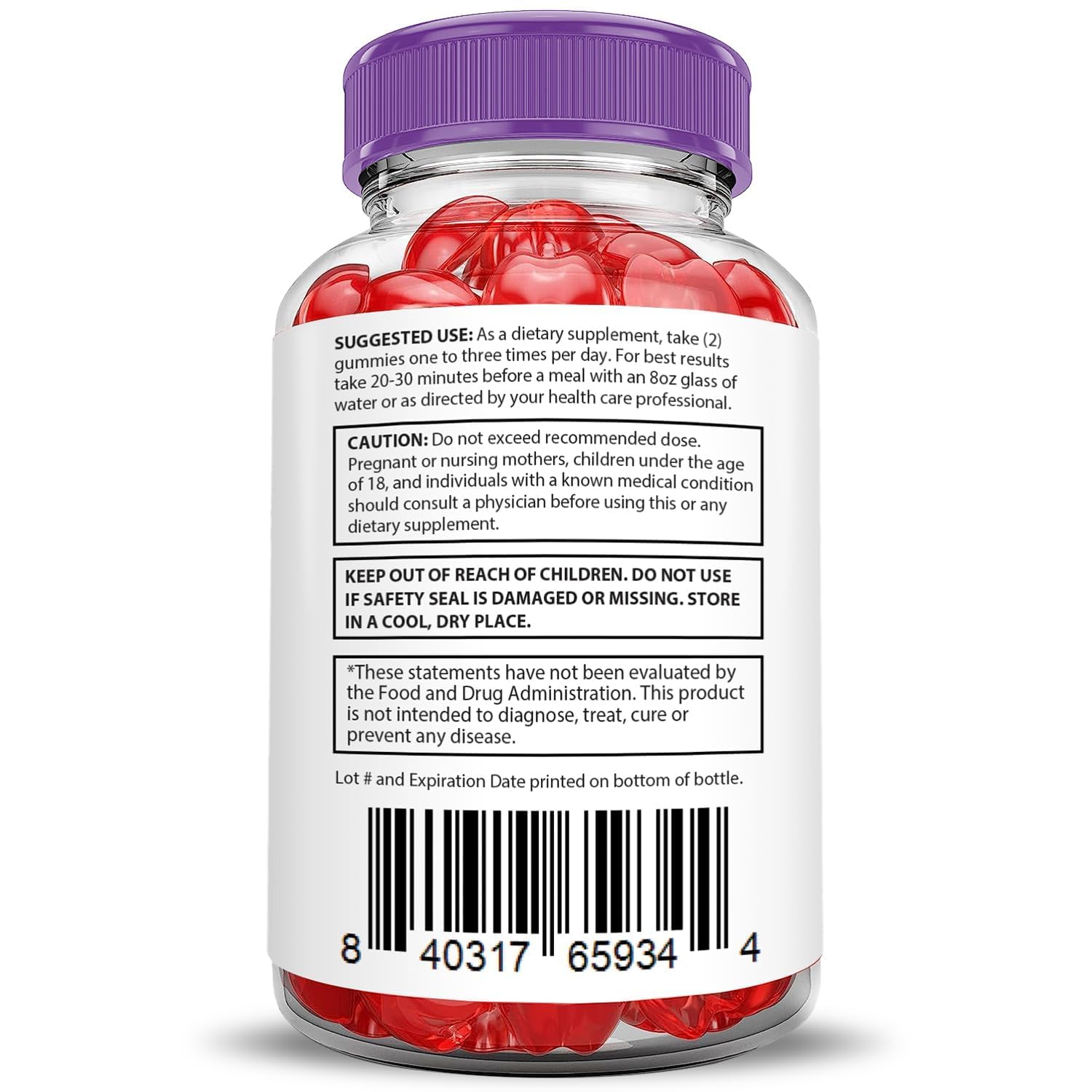 Justified Laboratories Pure Slim Keto ACV Gummies serving idea, easy to enjoy on-the-go.