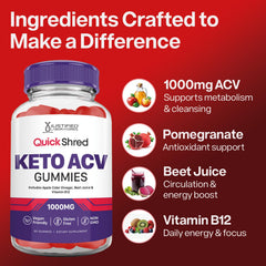 Justified Laboratories Quick Shred gummies close-up highlighting pectin texture.