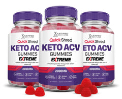 Justified Laboratories Quick Shred Keto ACV Gummies Extreme bottle with apple cider vinegar for daily energy support