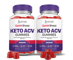 Justified Laboratories Quick Shred Keto ACV Gummies bottle on display, convenient daily wellness support with ACV and B12.