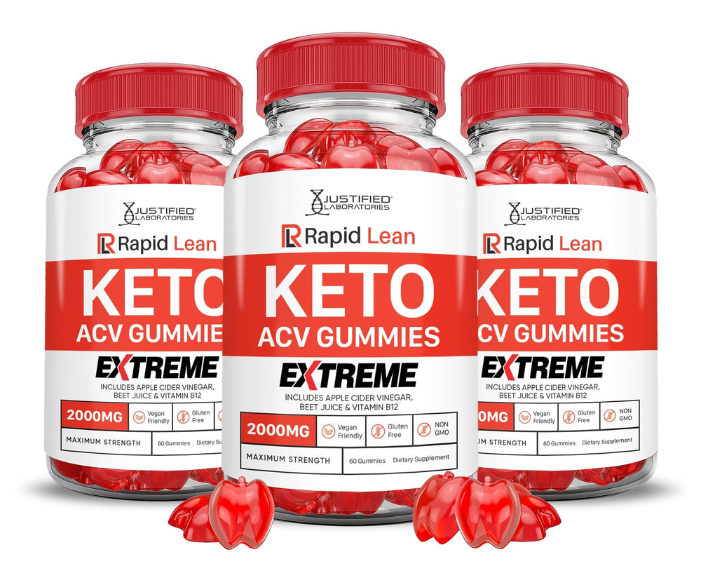Justified Laboratories Rapid Lean Keto ACV Gummies bottle for daily use