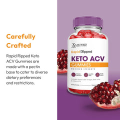 Vitamina B12 y folato en cada dosis de Rapid Ripped Keto ACV Gummies.