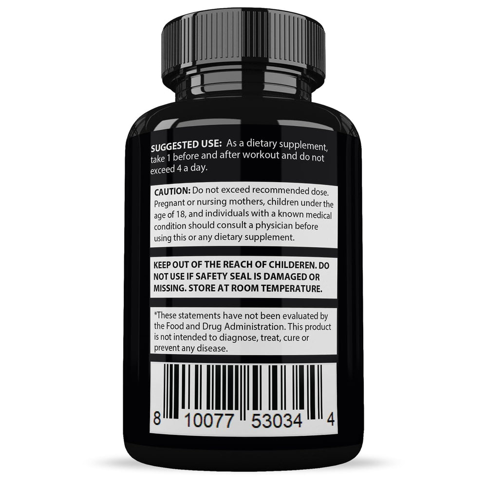 Justified Laboratories Savage Grow Max packaging, 60 capsules per bottle noted.
