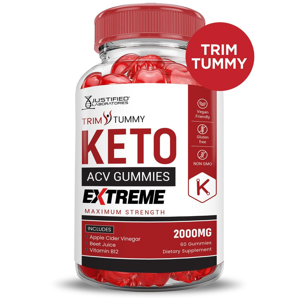 Cross-section of Trim Tummy Gummies highlighting beet juice and color.