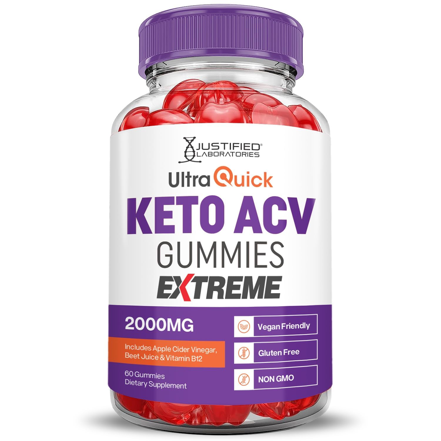 Beet juice powder adds natural color and texture to Justified Laboratories gummies