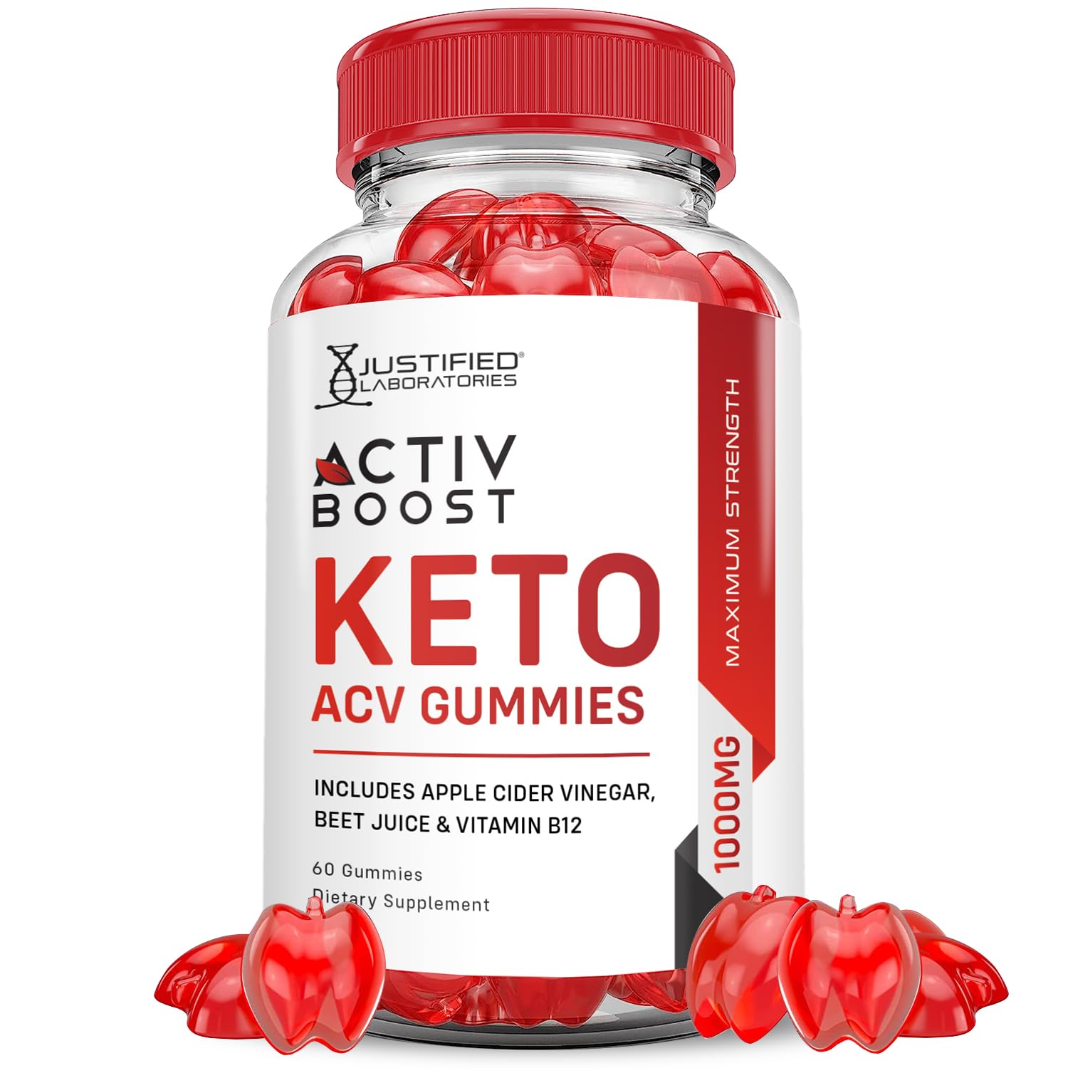 Justified Laboratories Activboost Keto 1000mg bottle for daily wellness