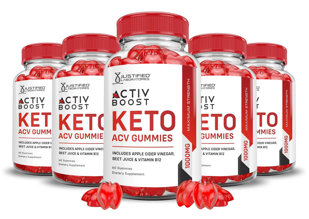 Justified Laboratories Activboost Keto ACV Gummies pack front for convenient daily use