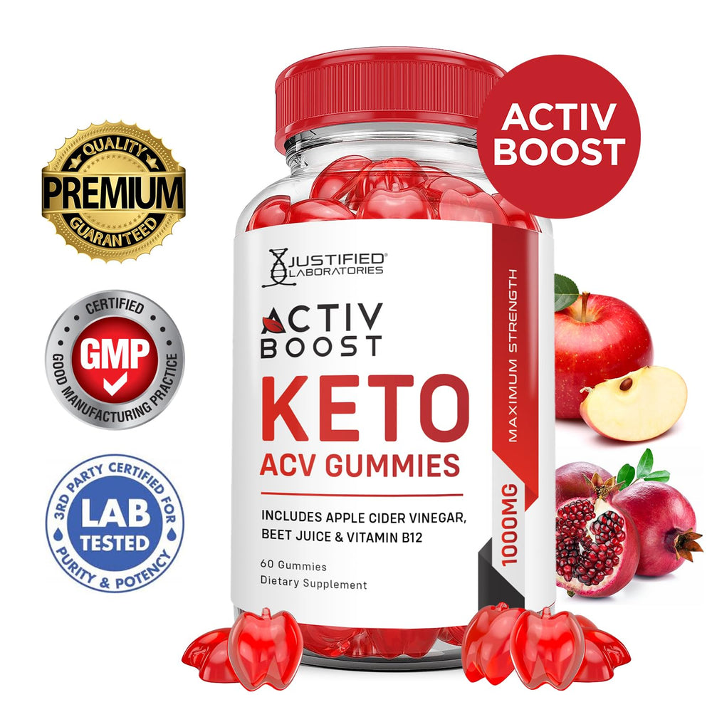 Justified Laboratories Activboost Keto gummies with apple cider vinegar for tasty daily intake