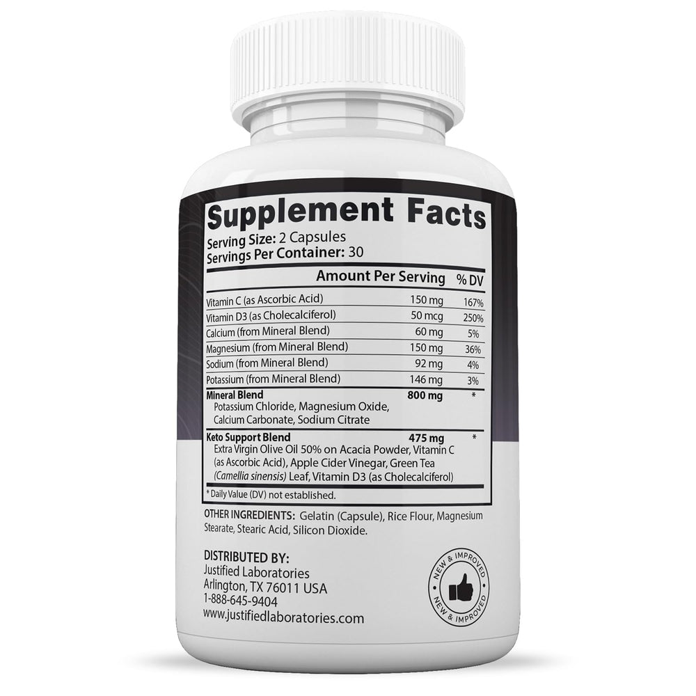 Justified Laboratories Advanced Keto 1500 capsules close‑up for daily use