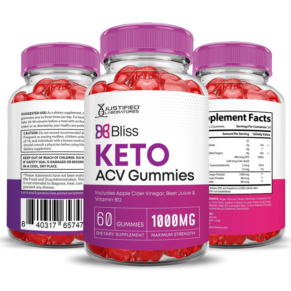 Third-party tested quality in Justified Bliss Keto ACV Gummies from Justified Laboratories.
