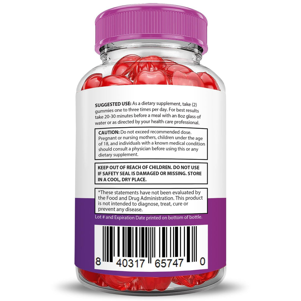 Vegan, non-GMO, gluten-free Justified Bliss Keto ACV Gummies.