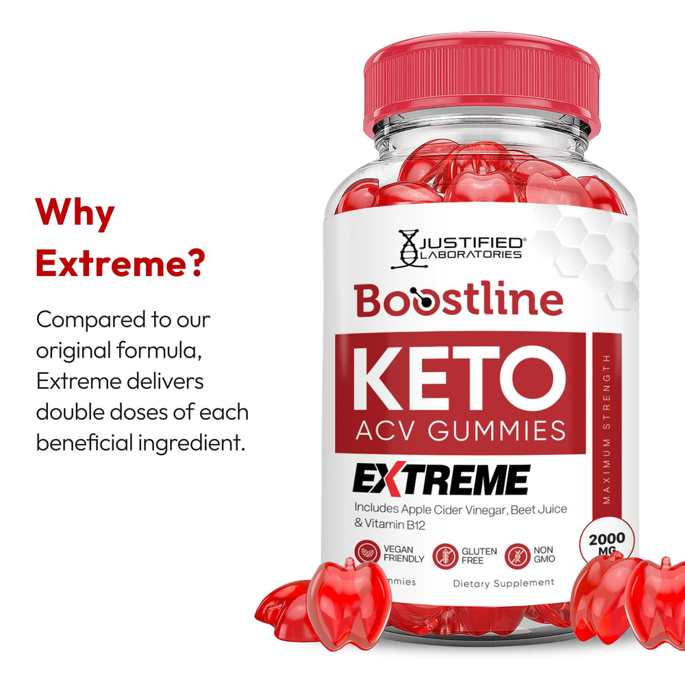 Justified Laboratories BoostLine Keto ACV Gummies vegan non-GMO badge