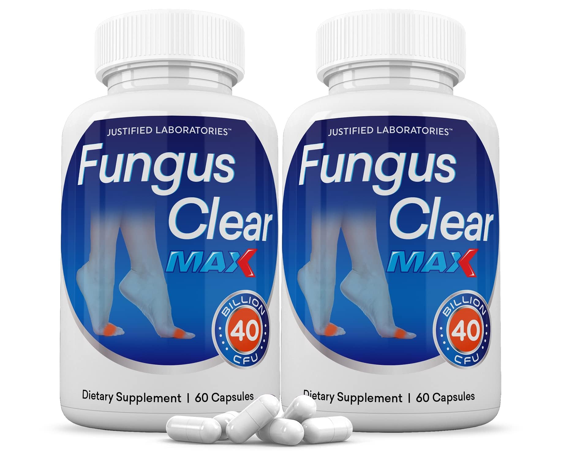 Justified Laboratories Fungus Clear Max bottle front for daily probiotic support