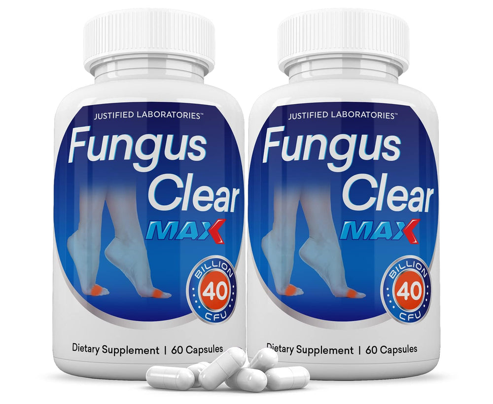 Justified Laboratories Fungus Clear Max bottle front for daily probiotic support
